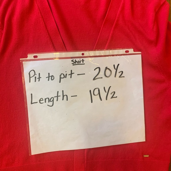 Tommy Hilfiger cardigan Large Hot pink Fushia bell sleeve embroidered design - Picture 7 of 8